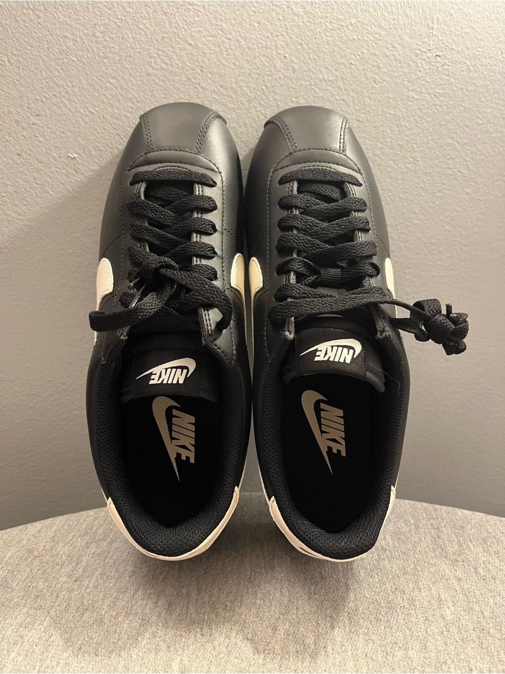 Nike Cortez Black Pale Ivory Sneaker Women's Size 8.5 DN1791-006 - Picture 9 of 11